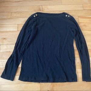 J Crew Navy Painter Long Sleeve